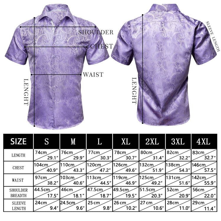 Black Floral Silk Men's Dress Shirt shirt    - Sophisticated Gentlemen