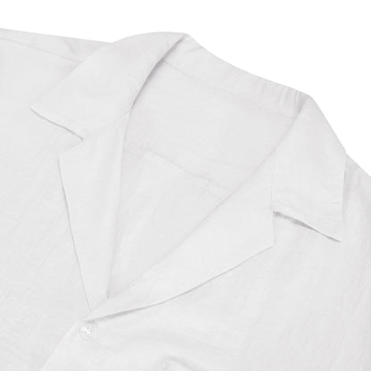 Pure White Solid Men's Silk Dress Shirt shirt    - Sophisticated Gentlemen