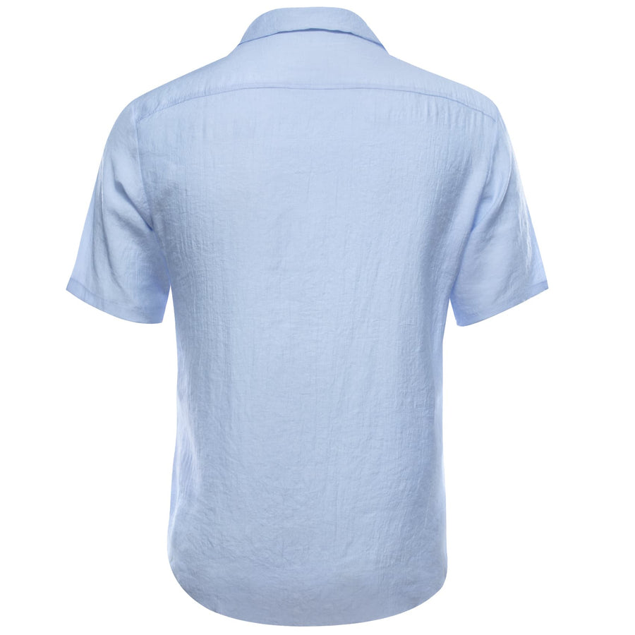 Arctic Blue Solid Men's Silk Dress Shirt shirt    - Sophisticated Gentlemen