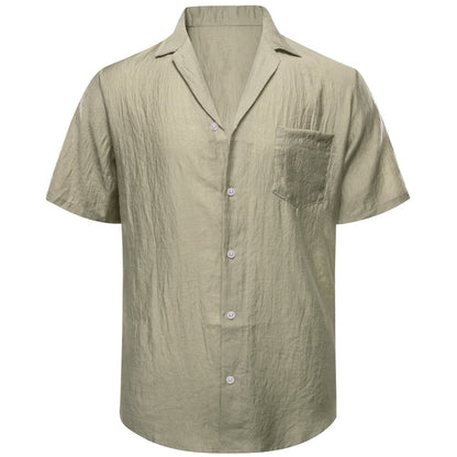 Sage Green Solid Men's Silk Dress Shirt shirt    - Sophisticated Gentlemen