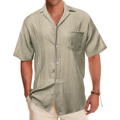 Sage Green Solid Men's Silk Dress Shirt shirt S   - Sophisticated Gentlemen