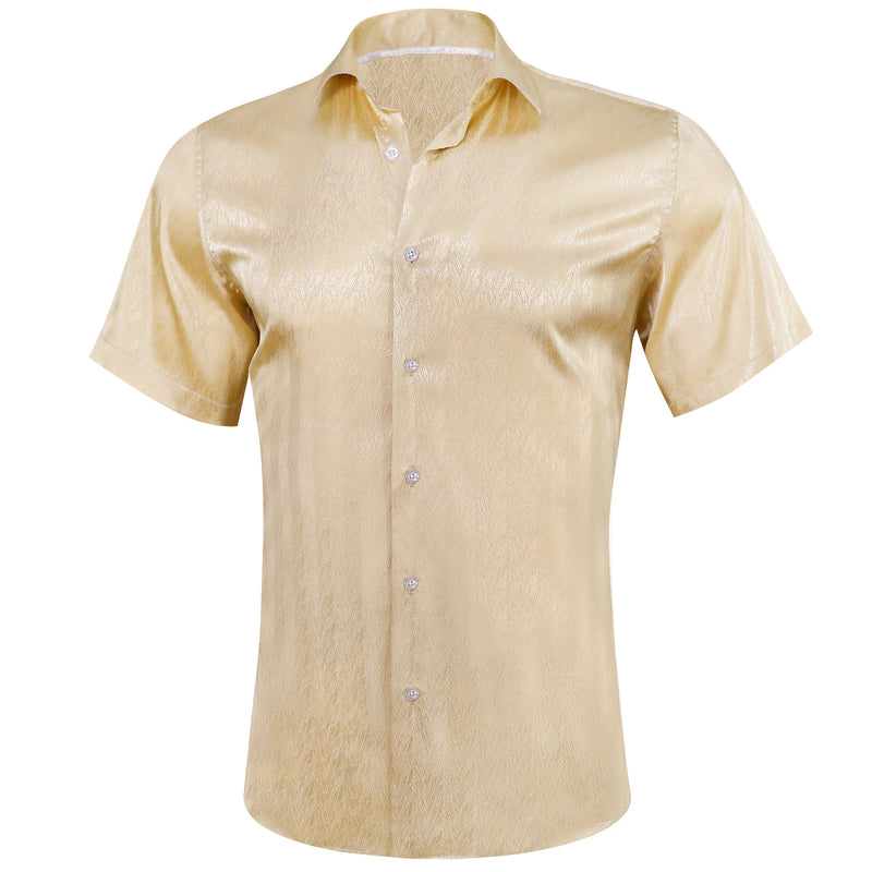 Wheat Solid Dress Shirt shirt    - Sophisticated Gentlemen
