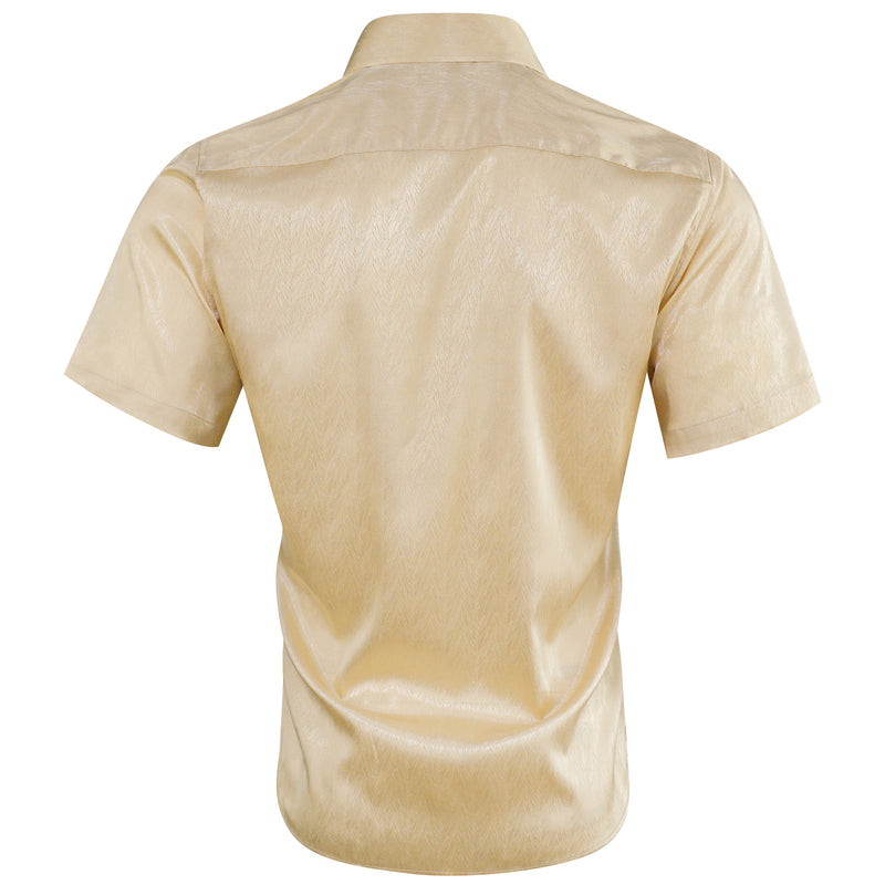 Wheat Solid Dress Shirt shirt    - Sophisticated Gentlemen