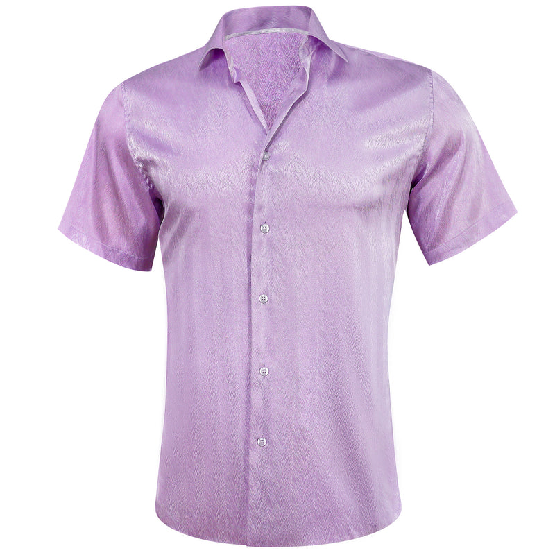 Pale Lilac Solid Dress Shirt shirt    - Sophisticated Gentlemen