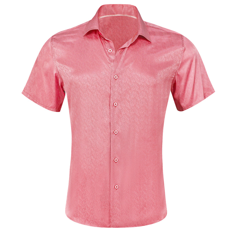 Shock Pink Solid Men's Dress Shirt shirt S   - Sophisticated Gentlemen