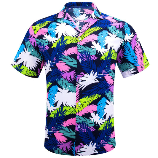 Colorful Leaves Novelty Dress Shirt shirt S   - Sophisticated Gentlemen