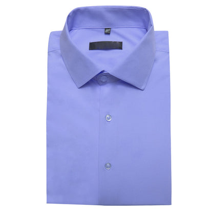 Purple Solid Silk Dress Shirt shirt    - Sophisticated Gentlemen