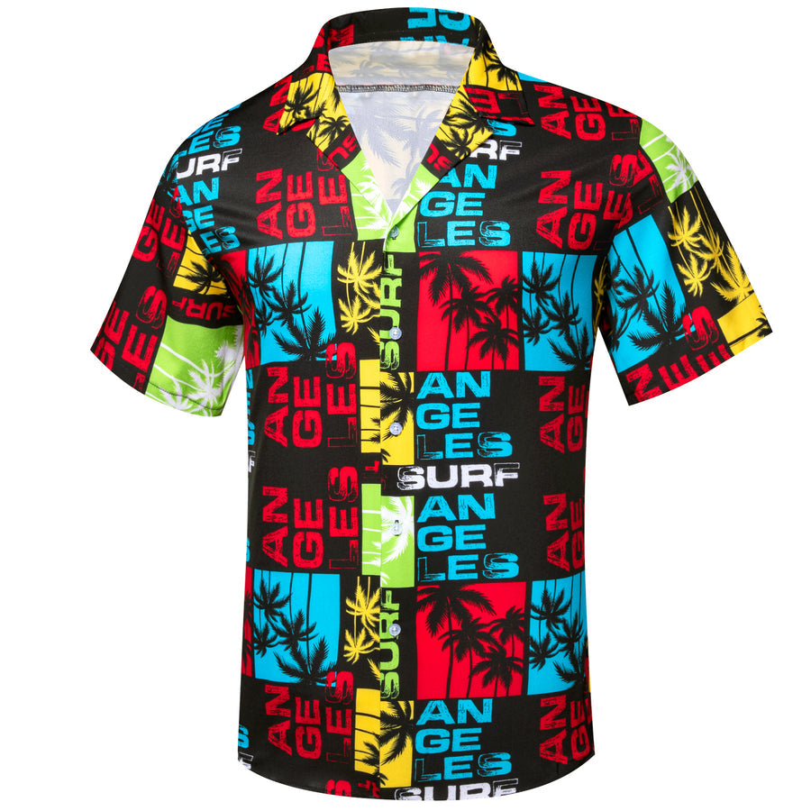 Red Black Blue Novelty Dress Shirt shirt    - Sophisticated Gentlemen