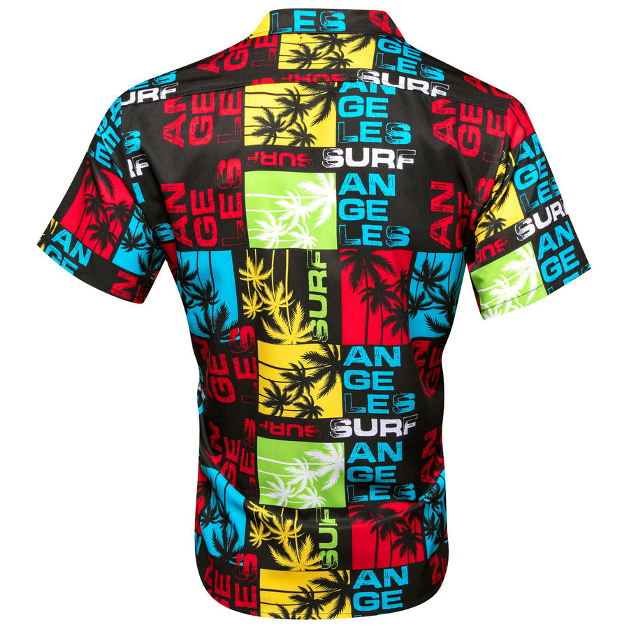 Red Black Blue Novelty Dress Shirt shirt    - Sophisticated Gentlemen
