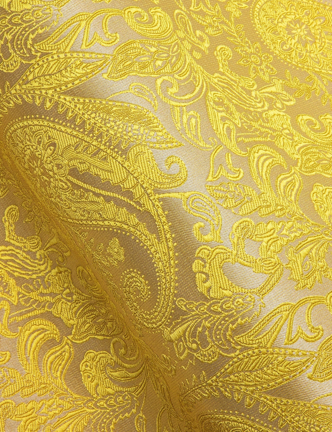 Yellow Paisley Dress Shirt shirt    - Sophisticated Gentlemen
