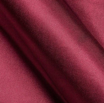 Burgundy Red Solid Silk Dress Shirt shirt    - Sophisticated Gentlemen