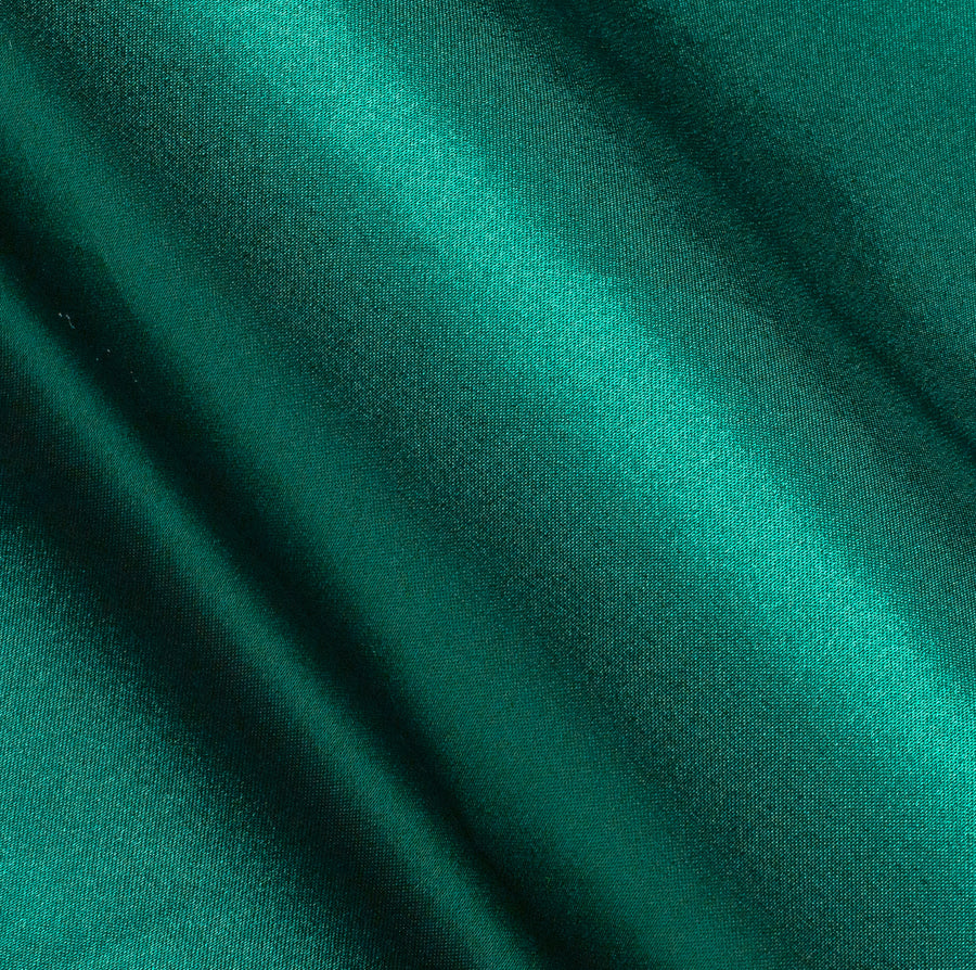 Dark Green Solid Silk Dress Shirt shirt    - Sophisticated Gentlemen