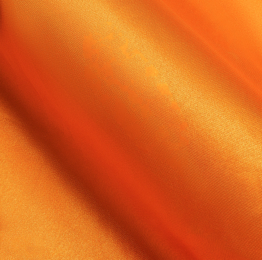 Orange Solid Silk Dress Shirt shirt    - Sophisticated Gentlemen