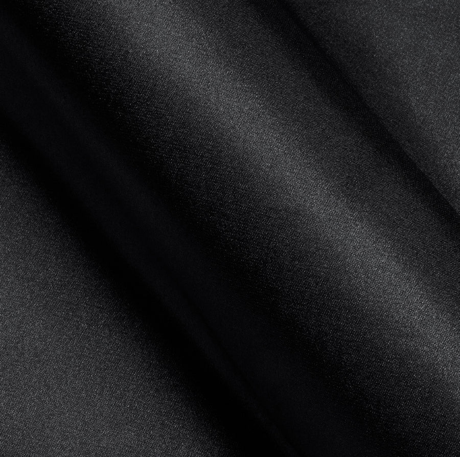 Black Solid Silk Dress Shirt shirt    - Sophisticated Gentlemen
