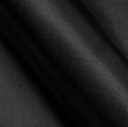 Black Solid Silk Dress Shirt shirt    - Sophisticated Gentlemen