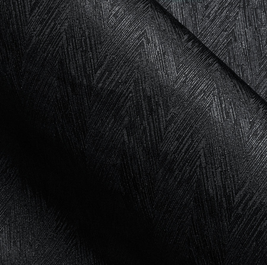 Black Solid Woven Silk Dress Shirt shirt    - Sophisticated Gentlemen