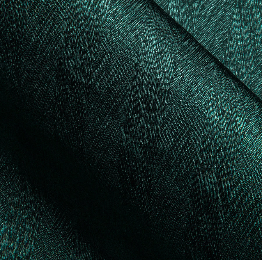 Dark Green Solid Woven Silk Dress Shirt shirt    - Sophisticated Gentlemen