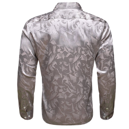 Silver Novelty Men's Dress Shirt shirt    - Sophisticated Gentlemen