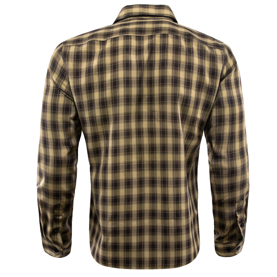 Brown Plaid Dress Shirt shirt    - Sophisticated Gentlemen