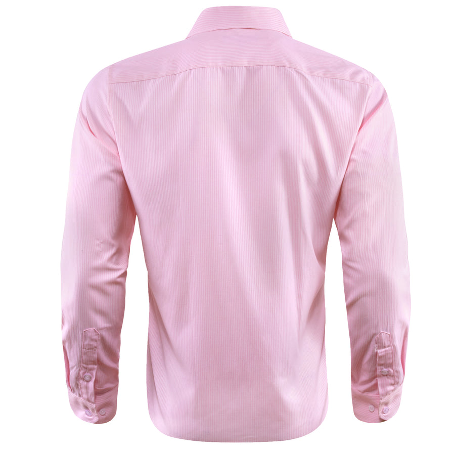 Baby Pink Solid Dress Shirt shirt    - Sophisticated Gentlemen