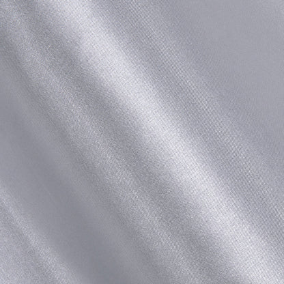 Sliver Gray Solid Silk Dress Shirt shirt    - Sophisticated Gentlemen