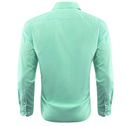 Mint Green Solid Men's Dress Shirt shirt    - Sophisticated Gentlemen