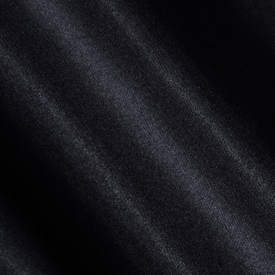 Black Solid Silk Dress Shirt shirt    - Sophisticated Gentlemen