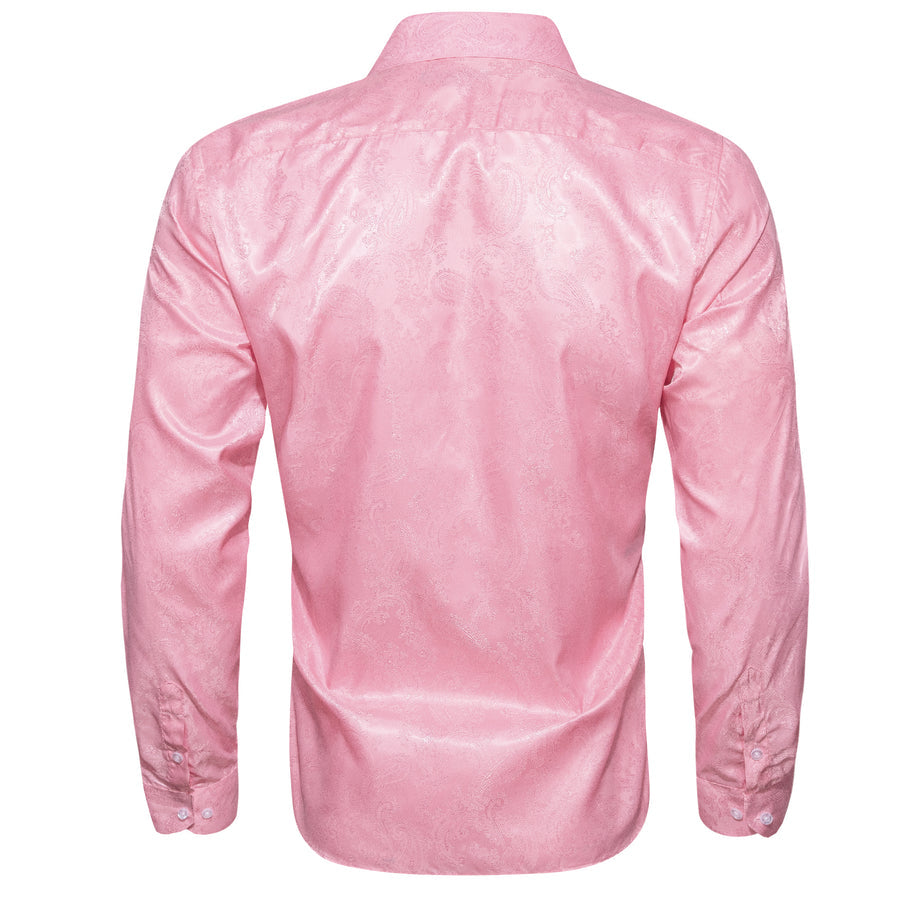 Pink Paisley Men's Dress Shirt shirt    - Sophisticated Gentlemen