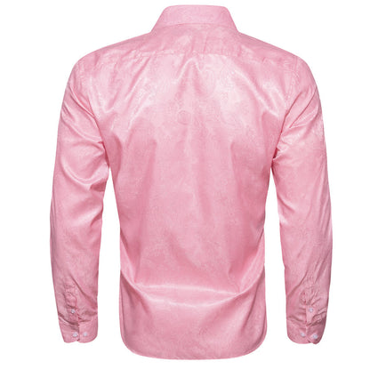 Pink Paisley Men's Dress Shirt shirt    - Sophisticated Gentlemen