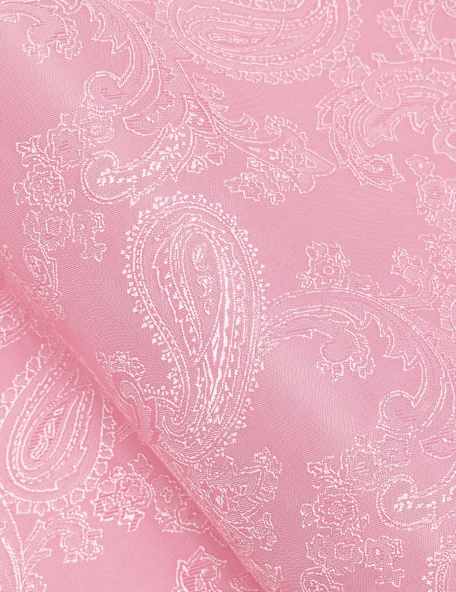 Pink Paisley Men's Dress Shirt shirt    - Sophisticated Gentlemen