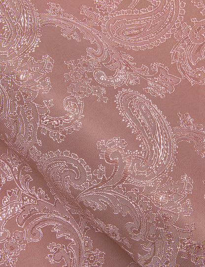 Dark Pink Paisley Style Silk Dress Shirt shirt    - Sophisticated Gentlemen