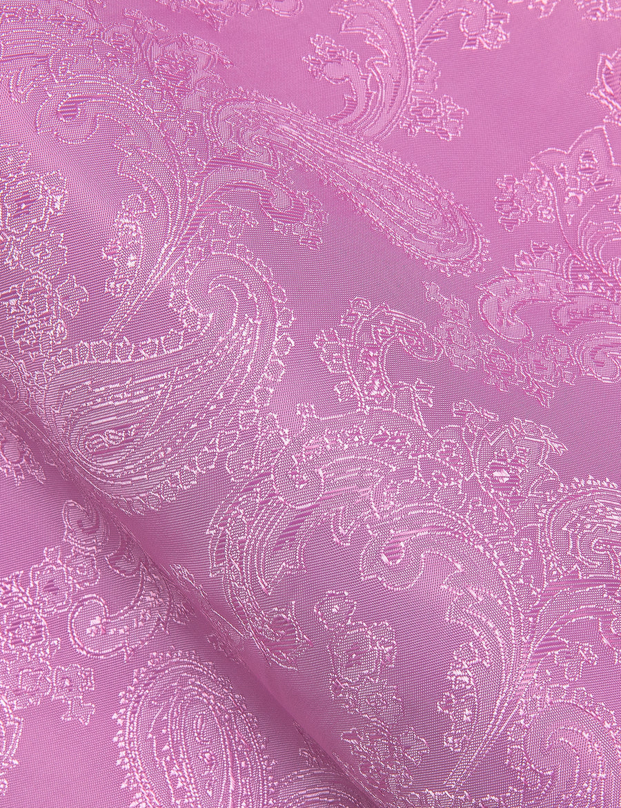 Pink Paisley Style Silk Dress Shirt shirt    - Sophisticated Gentlemen