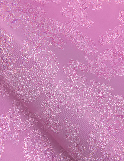 Pink Paisley Style Silk Dress Shirt shirt    - Sophisticated Gentlemen
