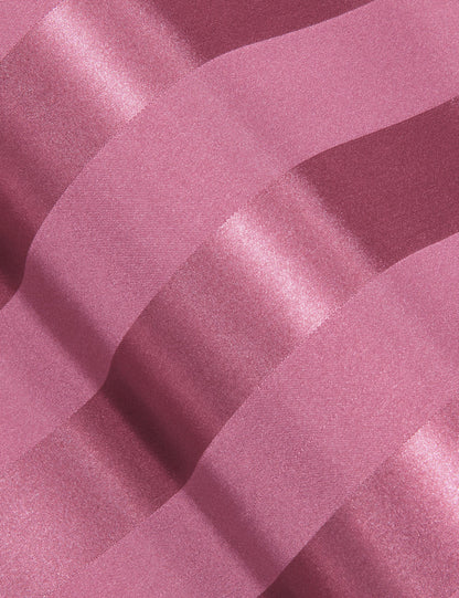 Blush Pink Striped Shiny Satin Dress Shirt shirt    - Sophisticated Gentlemen