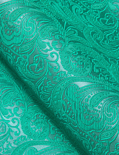 Blue Green Paisley Men's Dress Shirt shirt    - Sophisticated Gentlemen