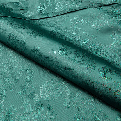 Emerald Green Paisley Silk Dress Shirt shirt    - Sophisticated Gentlemen