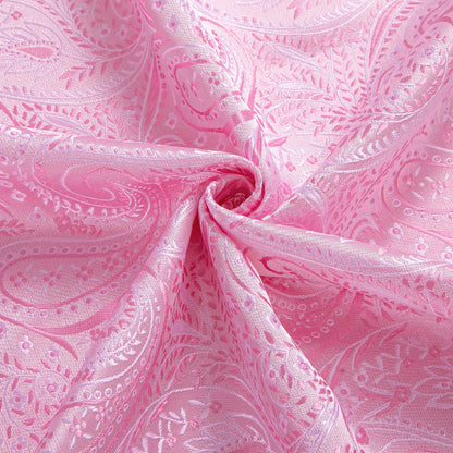 Baby Pink Paisley Silk Dress Shirt shirt    - Sophisticated Gentlemen