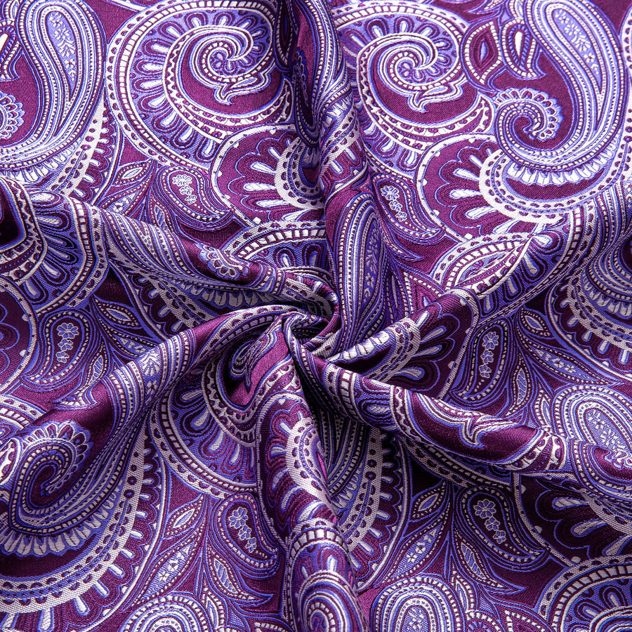 Light Purple Paisley Silk Dress Shirt shirt    - Sophisticated Gentlemen