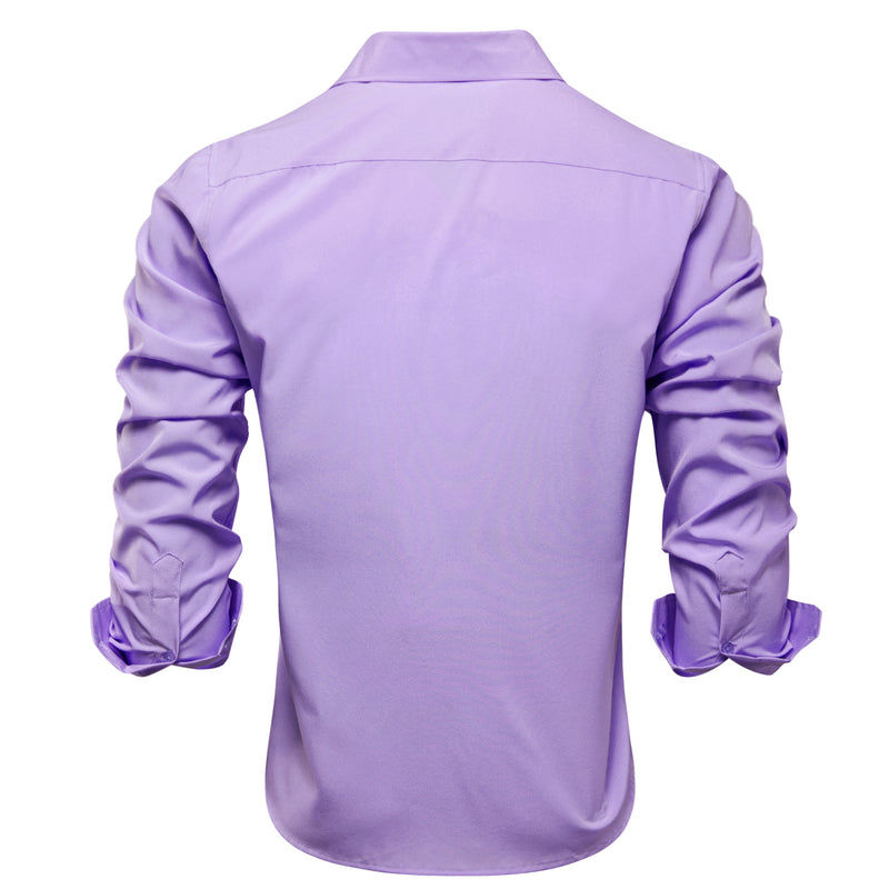 Light Purple Solid Dress Shirt shirt    - Sophisticated Gentlemen