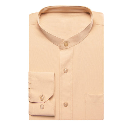 Wheat Solid Men's Dress Shirt shirt    - Sophisticated Gentlemen