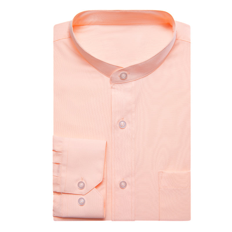 Light Pink Solid Dress Shirt shirt    - Sophisticated Gentlemen