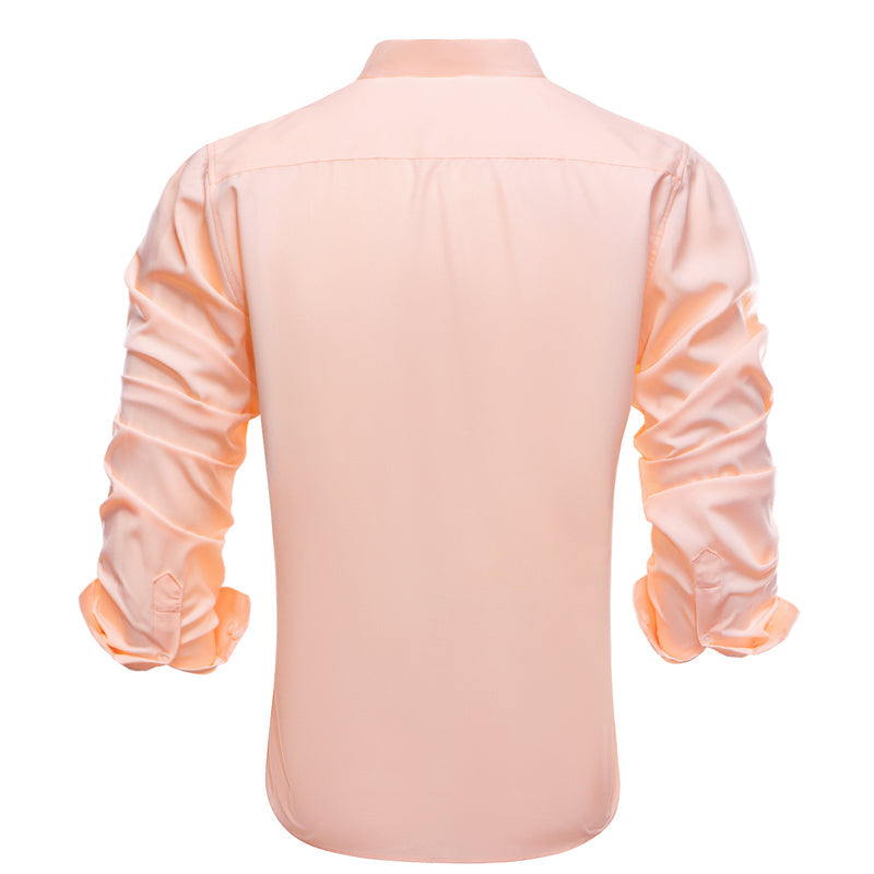 Light Pink Solid Dress Shirt shirt    - Sophisticated Gentlemen