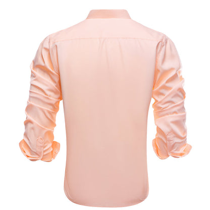 Light Pink Solid Dress Shirt shirt    - Sophisticated Gentlemen