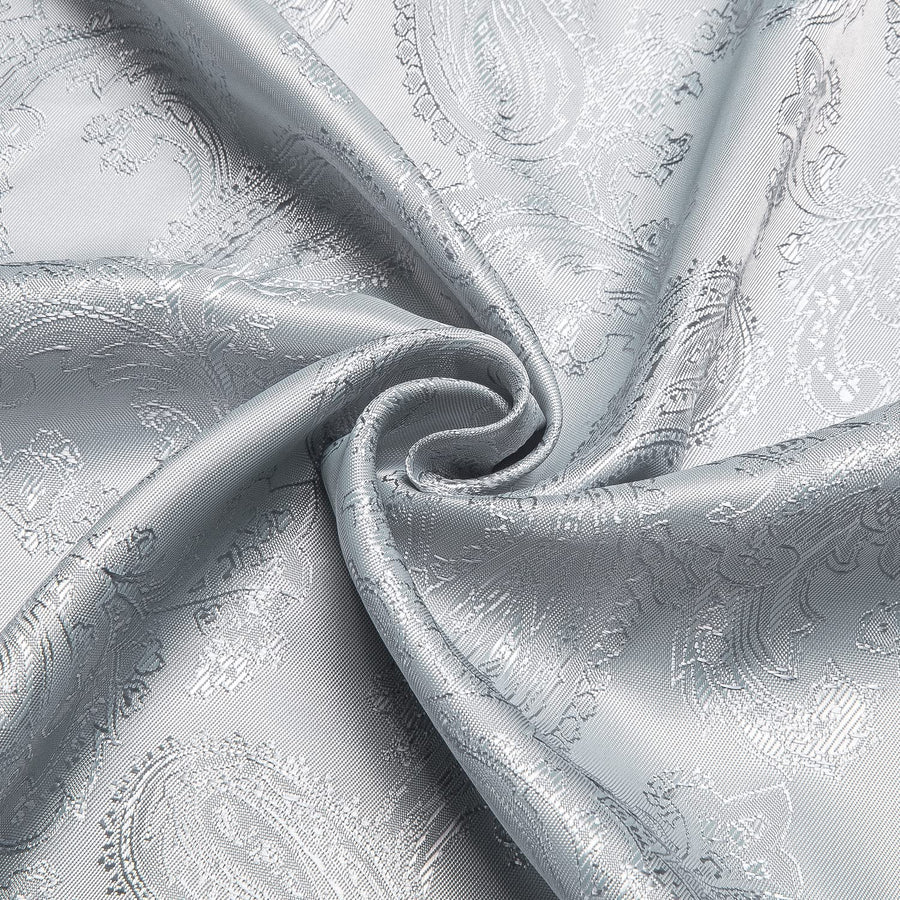 Gray Paisley Silk Dress Shirt shirt    - Sophisticated Gentlemen