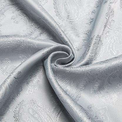 Gray Paisley Silk Dress Shirt shirt    - Sophisticated Gentlemen