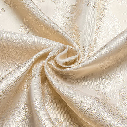 Champagne Paisley Silk Dress Shirt shirt    - Sophisticated Gentlemen
