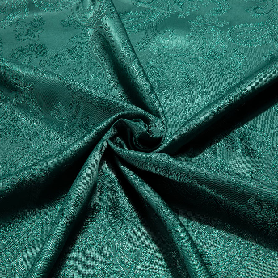 Dark Green Paisley Silk Dress Shirt shirt    - Sophisticated Gentlemen