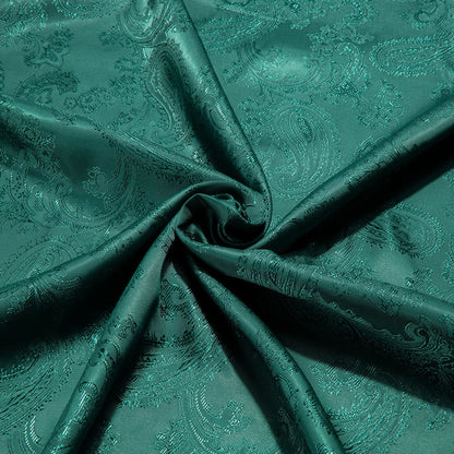 Dark Green Paisley Silk Dress Shirt shirt    - Sophisticated Gentlemen