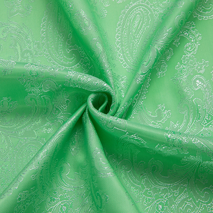 Fluorescent Green Paisley Silk Dress Shirt shirt    - Sophisticated Gentlemen