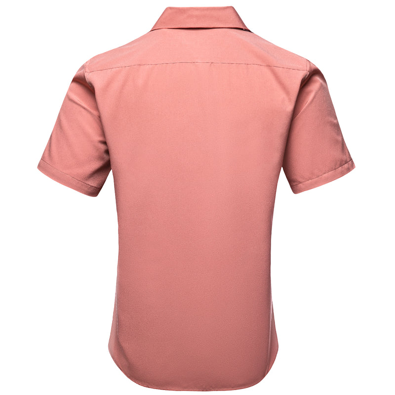 Shock Pink Solid Dress Shirt shirt    - Sophisticated Gentlemen